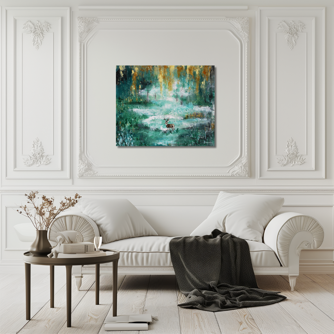 Original Painting: Misty Woods