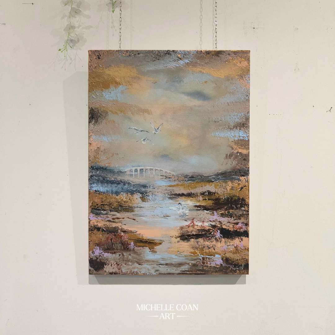 Swan Pathway, original painting